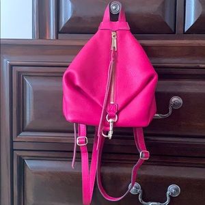 Small pink Julian backpack purse